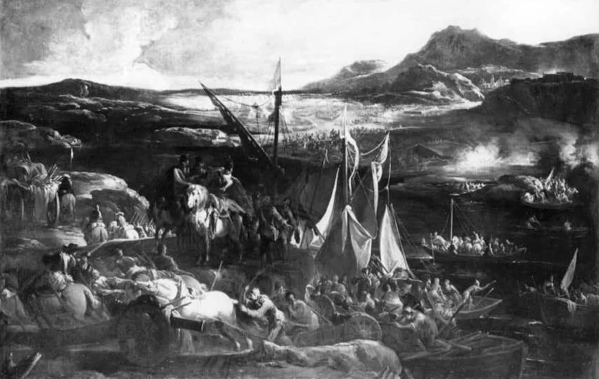 Fasti della Famiglia Farnese. sbarco nel medioevo - Museo della Reggia di Caserta